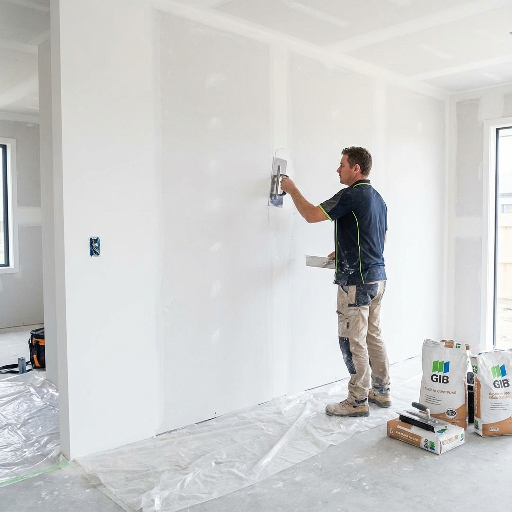 Plastering and GIB stopping by Wellington Decorators