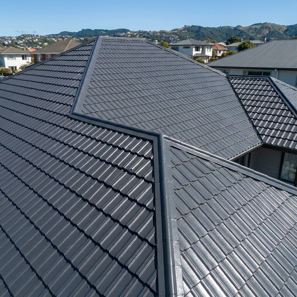 Roof painting by Wellington Decorators