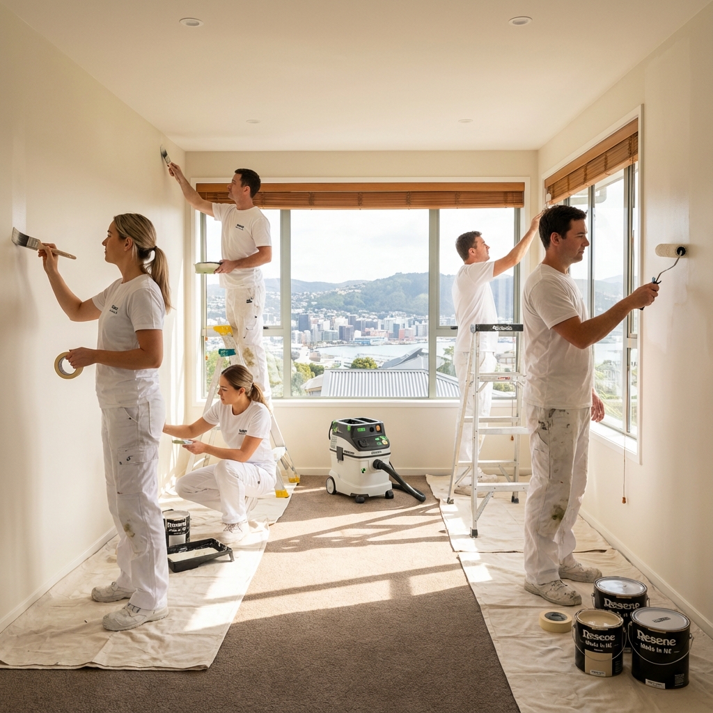 Professional Wellington Decorator at work